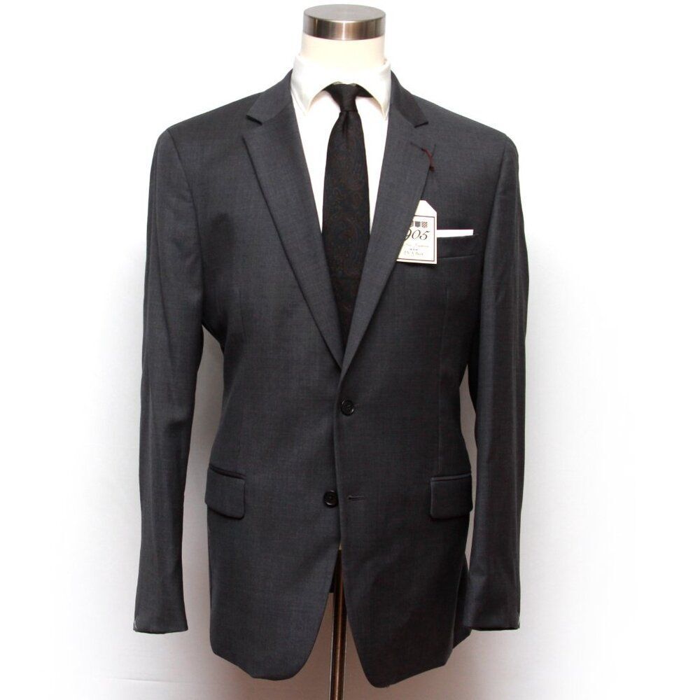 46L JOS A BANK 1905 Suit Separate Jacket Blazer Dark Grey D100540
